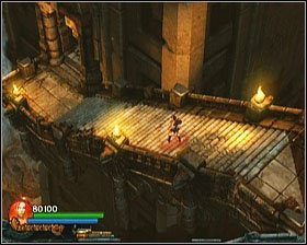 Dalsza droga prowadzi długimi schodami w dół, do kolejnego wejścia - [Opis przejścia] Fiery Depths - cz. 2 | Lara Croft and the Guardian of Light - Lara Croft and the Guardian of Light - poradnik do gry