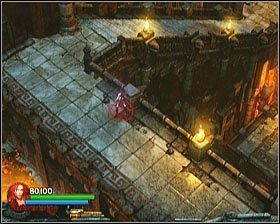 Po drugiej stronie natkniesz się na kolejne schody - zejdź nimi na dół - [Opis przejścia] Fiery Depths - cz. 2 | Lara Croft and the Guardian of Light - Lara Croft and the Guardian of Light - poradnik do gry