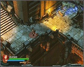 Po wyjściu na zewnątrz kierujemy się w dół schodami i uzupełniamy braki amunicji - [Opis przejścia] Fiery Depths - cz. 3 | Lara Croft and the Guardian of Light - Lara Croft and the Guardian of Light - poradnik do gry