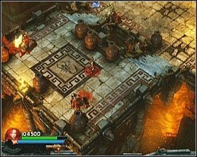 UWAGA WYZWANIE: złóż w ofierze trzy szkielety na herbie skorpiona (nagroda: Health Powerup) - [Opis przejścia] Fiery Depths - cz. 3 | Lara Croft and the Guardian of Light - Lara Croft and the Guardian of Light - poradnik do gry