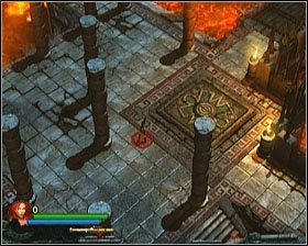 Możesz ją wysuwać na kilka sekund stając na jednej z czterech wielkich zapadni (rozlokowanych po każdej stronie centralnego basenu z lawą) - [Opis przejścia] Belly of the Beast | Lara Croft and the Guardian of Light - Lara Croft and the Guardian of Light - poradnik do gry