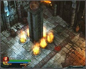 Natkniemy się tam na pierwszą kulę na wysuniętym filarze - [Opis przejścia] Stronghold Passage - cz. 1 | Lara Croft and the Guardian of Light - Lara Croft and the Guardian of Light - poradnik do gry
