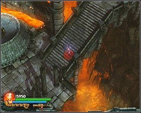 Drogę kontynuujemy ignorując chwilowo przejście w prawy dolny róg ekranu, w zamian wspinamy się po kolejnych schodach na górę - [Opis przejścia] Stronghold Passage - cz. 1 | Lara Croft and the Guardian of Light - Lara Croft and the Guardian of Light - poradnik do gry