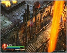 Ignorujemy ten fakt na moment i schodzimy po pobliskiej drabince na niżej położoną kamienną kładkę - [Opis przejścia] Stronghold Passage - cz. 1 | Lara Croft and the Guardian of Light - Lara Croft and the Guardian of Light - poradnik do gry