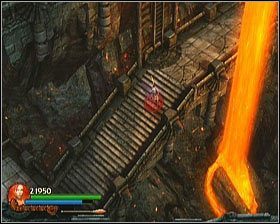 Po wyjściu na zewnątrz kierujemy się przed siebie (chwilowo ignorując drabinę, po której tu trafiliśmy), w stronę schodów prowadzących w dół - [Opis przejścia] Stronghold Passage - cz. 2 | Lara Croft and the Guardian of Light - Lara Croft and the Guardian of Light - poradnik do gry