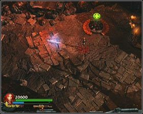 W ten sposób zablokujesz pobliski dół z ogniem i zdobędziesz Health Powerup - [Opis przejścia] Mirrors Wake - cz. 1 | Lara Croft and the Guardian of Light - Lara Croft and the Guardian of Light - poradnik do gry