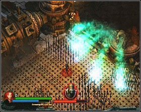 Przeciwnik może odpowiedzieć kilkoma wypuszczonymi pociskami, jednak ich siła nie jest duża (a unik również nie przychodzi z wielkim trudem) - [Opis przejścia] Xolotls Stronghold - cz. 1 | Lara Croft and the Guardian of Light - Lara Croft and the Guardian of Light - poradnik do gry