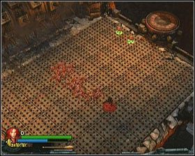 Po odebraniu pierwszego paska życia (każda faza posiada dwa), na arenie zaczną pojawiać się pająki - [Opis przejścia] Xolotls Stronghold - cz. 1 | Lara Croft and the Guardian of Light - Lara Croft and the Guardian of Light - poradnik do gry