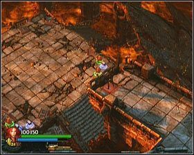 Dalsza droga - do ostatniej, finałowej areny - prowadzi w dół zniszczonymi schodami - [Opis przejścia] Xolotls Stronghold - cz. 2 - Lara Croft and the Guardian of Light - poradnik do gry