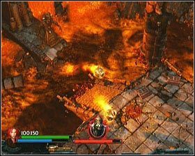 Przeciwnik pojawiać się będzie na oddalonej półce, u góry ekranu - [Opis przejścia] Xolotls Stronghold - cz. 3 - Lara Croft and the Guardian of Light - poradnik do gry