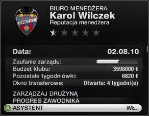 Asystenta można włączyć wchodząc w Zarządzanie drużyną - Jak wybrać wyjściową 11? | Tryb menedżera w FIFA 11 - FIFA 11 - poradnik do gry