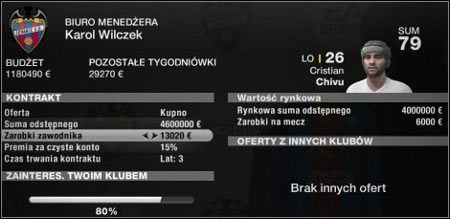 Po wybraniu piłkarza, który Ci odpowiada (szukaj tylko zawodników, których naprawdę potrzebujesz - np - Jak rozwijać klub? | Tryb menedżera w FIFA 11 - FIFA 11 - poradnik do gry