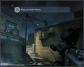 Słuchamy co mają do powiedzenia towarzysze i przez pobliskie drzwi [1] wychodzimy na zewnątrz - Wejście (2) | Opis przejścia Medal of Honor - Medal of Honor - poradnik do gry