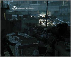 Podążając cały czas za resztą oddziału [1], dotrzemy do placu [2], na którym czeka nas sporo walki - Wejście (2) | Opis przejścia Medal of Honor - Medal of Honor - poradnik do gry