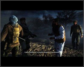 Po zakończeniu strzelaniny, podchodzimy do ciężarówki [1] i kończymy etap [2] - Wejście (4) | Opis przejścia Medal of Honor - Medal of Honor - poradnik do gry