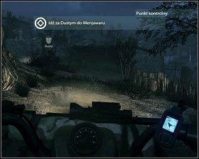 Po krótkiej rozmowie ruszamy za Dustym [1], który zaprowadzi nas z powrotem do quadów - Biegnący z wilkami... (1) | Opis przejścia Medal of Honor - Medal of Honor - poradnik do gry
