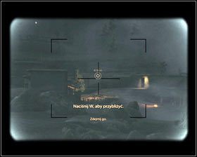Kilka set metrów dalej zatrzymujemy się [1] i rozpoczynamy kolejny etap snajperski [2] - Biegnący z wilkami... (1) | Opis przejścia Medal of Honor - Medal of Honor - poradnik do gry