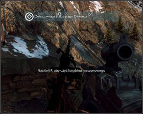 Gdy opuścimy jaskinię [1], skręcamy w lewo, podbiegamy do działka [2], a następnie przy jego pomocy zabijamy wszystkich Talibów na skałach - Dorothy to suka (2) | Opis przejścia Medal of Honor - Medal of Honor - poradnik do gry