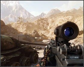 Pierwsi wrogowie zjawią się na górze z lewej [1] - Brzuch bestii (2) | Opis przejścia Medal of Honor - Medal of Honor - poradnik do gry