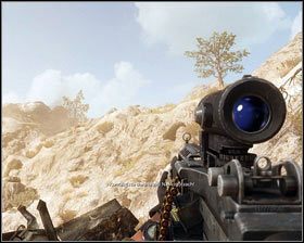 Najpierw eliminujemy Talibów na dole [1], a następnie zabieramy się za tych na wzgórzach [2] - Brzuch bestii (2) | Opis przejścia Medal of Honor - Medal of Honor - poradnik do gry