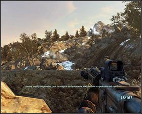 Po pewnym czasie otrzymamy rozkaz rzucenia granatu dymnego - W niebezpieczeństwie | Opis przejścia Medal of Honor - Medal of Honor - poradnik do gry