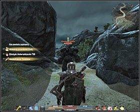 Podejdź do rumowiska i wciśnij klawisz akcji #1 , dzięki czemu użyjesz otrzymanego od Gawaana zwoju do oczyszczenia sobie przejścia - Bagna (1) | Zadania główne Arcania Gothic 4 - Arcania: Gothic 4 - poradnik do gry