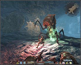 Przystąp do atakowania królowej pełzaczy #1 (M11A, 15), która od razu wybiegnie Ci na powitanie - Zagubiona świątynia (3) | Zadania główne Arcania Gothic 4 - Arcania: Gothic 4 - poradnik do gry