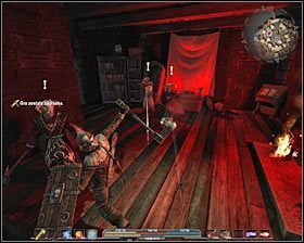 Dom Chucka znajduje się na jednym z wyższych poziomów miasta (M3B, 4) i do drzwi wejściowych prowadzą schody #1 - Północne Stewark (1) | Zadania poboczne w Arcania Gothic 4 - Arcania: Gothic 4 - poradnik do gry