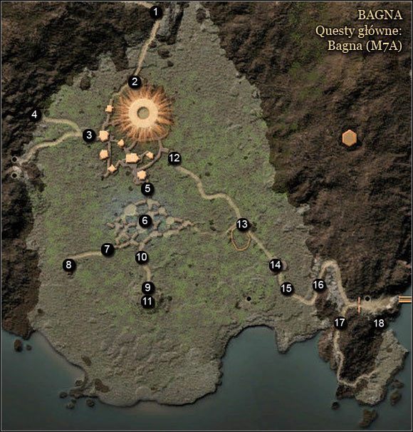 1 - Bagna - Mapy | Zadania główne Arcania Gothic 4 - Arcania: Gothic 4 - poradnik do gry