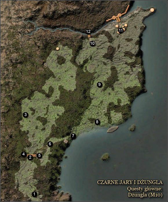 1 - Czarne Jary i dżungla - Mapy | Zadania główne Arcania Gothic 4 - Arcania: Gothic 4 - poradnik do gry