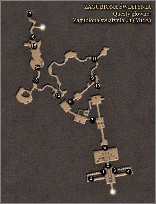 1 - Zagubiona świątynia - Mapy | Zadania główne Arcania Gothic 4 - Arcania: Gothic 4 - poradnik do gry