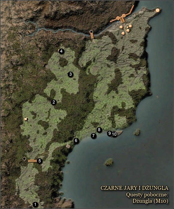 1 - Czarne Jary i dżungla - Mapy | Zadania poboczne w Arcania Gothic 4 - Arcania: Gothic 4 - poradnik do gry