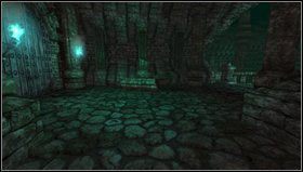 W Chancel sprawa jest prosta - wspinamy się po schodach, [1] otwieramy drzwi i wychodzimy w stronę wielkiej bramy - Amnesia Mroczny Obłęd: Chancel, Cells | Opis przejścia - Amnesia: Mroczny Obłęd - poradnik do gry