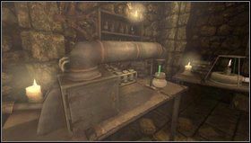 Otwieramy drzwiczki z lewej części rury [1] i wkładamy tam resztki (Remains ) - Amnesia Mroczny Obłęd: Nave 4 | Opis przejścia - Amnesia: Mroczny Obłęd - poradnik do gry