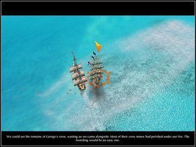 Należy zauważyć, że po każdej salwie kilku członków załogi może znaleźć się w wodzie - Walka na morzu - Podstawy - Piraci Nowego Świata 2: Dwa Skarby - poradnik do gry