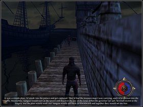 Po dłuższych filmikach czas zrealizować prosty, aczkolwiek skuteczny plan - Rozdział I - Gubernator Kingston (1) - Opis przejścia - Piraci Nowego Świata 2: Dwa Skarby - poradnik do gry