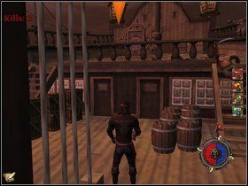 Teraz dokonujemy eksterminacji piratów i docieramy do kajuty - Rozdział III - Kryjówka Wisielca - Opis przejścia - Piraci Nowego Świata 2: Dwa Skarby - poradnik do gry