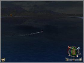 Płyniemy maksymalnie w prawo, oddalając się od strzegących portu statków - Rozdział V - Zatoka Kingston - Opis przejścia - Piraci Nowego Świata 2: Dwa Skarby - poradnik do gry