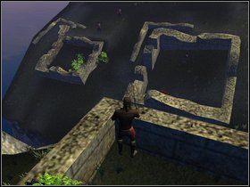 Nim wejdziemy do pałacu zabieramy z ruin piąty przedmiot i - uwaga - widzimy stamtąd lokację szóstego - Rozdział V - Zatoka Kingston - Opis przejścia - Piraci Nowego Świata 2: Dwa Skarby - poradnik do gry
