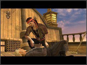 Po unieszkodliwieniu Hawkinda, czas na abordaż i dobranie się do imć Vane'a - Rozdział VI - Kryjówka Wisielca - Opis przejścia - Piraci Nowego Świata 2: Dwa Skarby - poradnik do gry