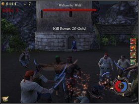 Potem przechodzimy przesz mur, masakrujemy piratów, zaś na końcu Dzikiego Williama - Rozdział VII - Isla de Cojones - Opis przejścia - Piraci Nowego Świata 2: Dwa Skarby - poradnik do gry