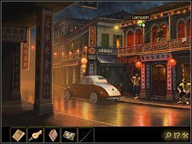 Przejdź w drugą część pokoju (kursor w dole ekranu) - Rozdział I - Zaginiony przyjaciel (2) | Opis przejścia Lost Horizon - Lost Horizon - poradnik do gry