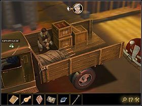 Odetnij nim skrawek materiału od plandeki przykrywającej silnik i zainstaluj go na posiadanej części tyczki - Rozdział I - Zaginiony przyjaciel (2) | Opis przejścia Lost Horizon - Lost Horizon - poradnik do gry