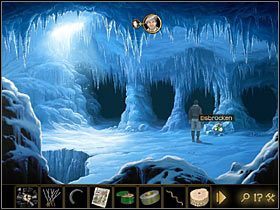 Zastaniesz tam stertę nieczystości, u podnóża której leży scyzoryk (po prawej) - Rozdział II - Sekret w górach (2) | Opis przejścia Lost Horizon - Lost Horizon - poradnik do gry