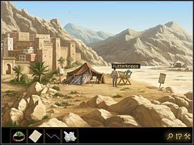 Tam przy pomocy korbki pogrzeb wśród błyszczących pomiędzy głazami kamieni (w dole ekranu) i wydobądź surowy kryształ kwarcu - Rozdział III - Wyścig z czasem (1) | Opis przejścia Lost Horizon - Lost Horizon - poradnik do gry