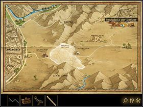 Następnie pędź na pustynię i zagraj wypoczywającemu w głębi po prawej wielbłądowi na flecie - Rozdział III - Wyścig z czasem (2) | Opis przejścia Lost Horizon - Lost Horizon - poradnik do gry