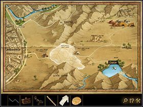 Teraz maszeruj do farbiarza i zapytaj o możliwość zafarbowania jellaby na niebiesko - tym razem usłyszysz, że skończył się niebieski barwnik i właściciel farbiarni czeka na dostawę - Rozdział III - Wyścig z czasem (2) | Opis przejścia Lost Horizon - Lost Horizon - poradnik do gry