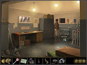 Niezbędne jest jeszcze przebranie, by wejść na stadion, udając kogoś z personelu olimpijskiego - Rozdział IV - W jaskini lwa (2) | Opis przejścia Lost Horizon - Lost Horizon - poradnik do gry