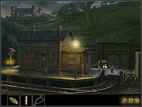 Pomoże mu w tym drezyna, zaparkowana przed wejściem do kopalni, trzeba ją jedynie uwolnić od unieruchamiającej ją liny - Rozdział V - Głęboko na terytorium wroga (1) | Opis przejścia Lost Horizon - Lost Horizon - poradnik do gry