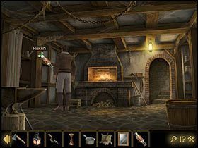 A zatem potrzebujesz haczyka , który znajdziesz w warsztacie - Rozdział V - Głęboko na terytorium wroga (2) | Opis przejścia Lost Horizon - Lost Horizon - poradnik do gry